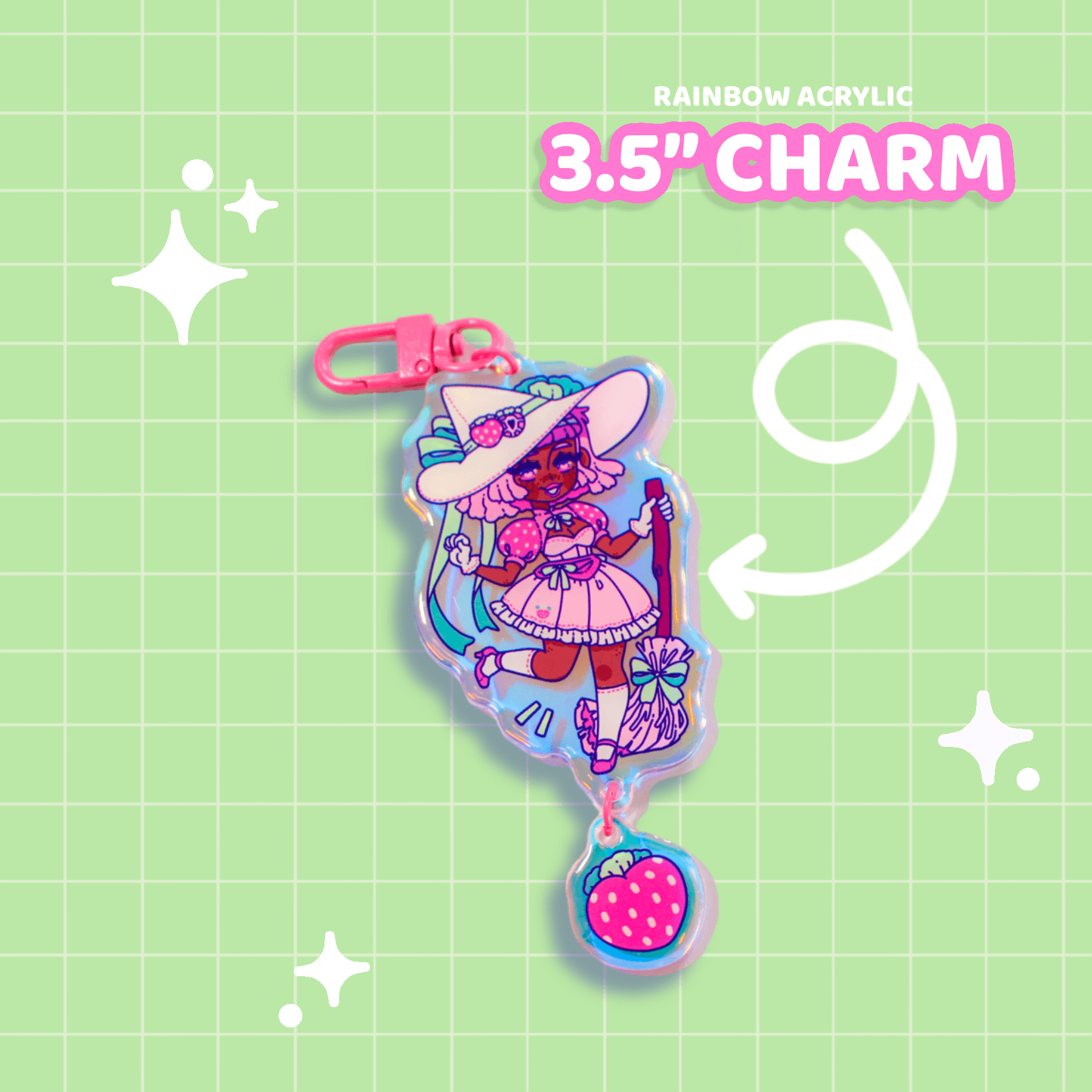 Strawberry Witch Charm - Moshi Melon