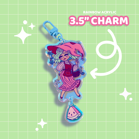 Watermelon Witch Charm - Moshi Melon
