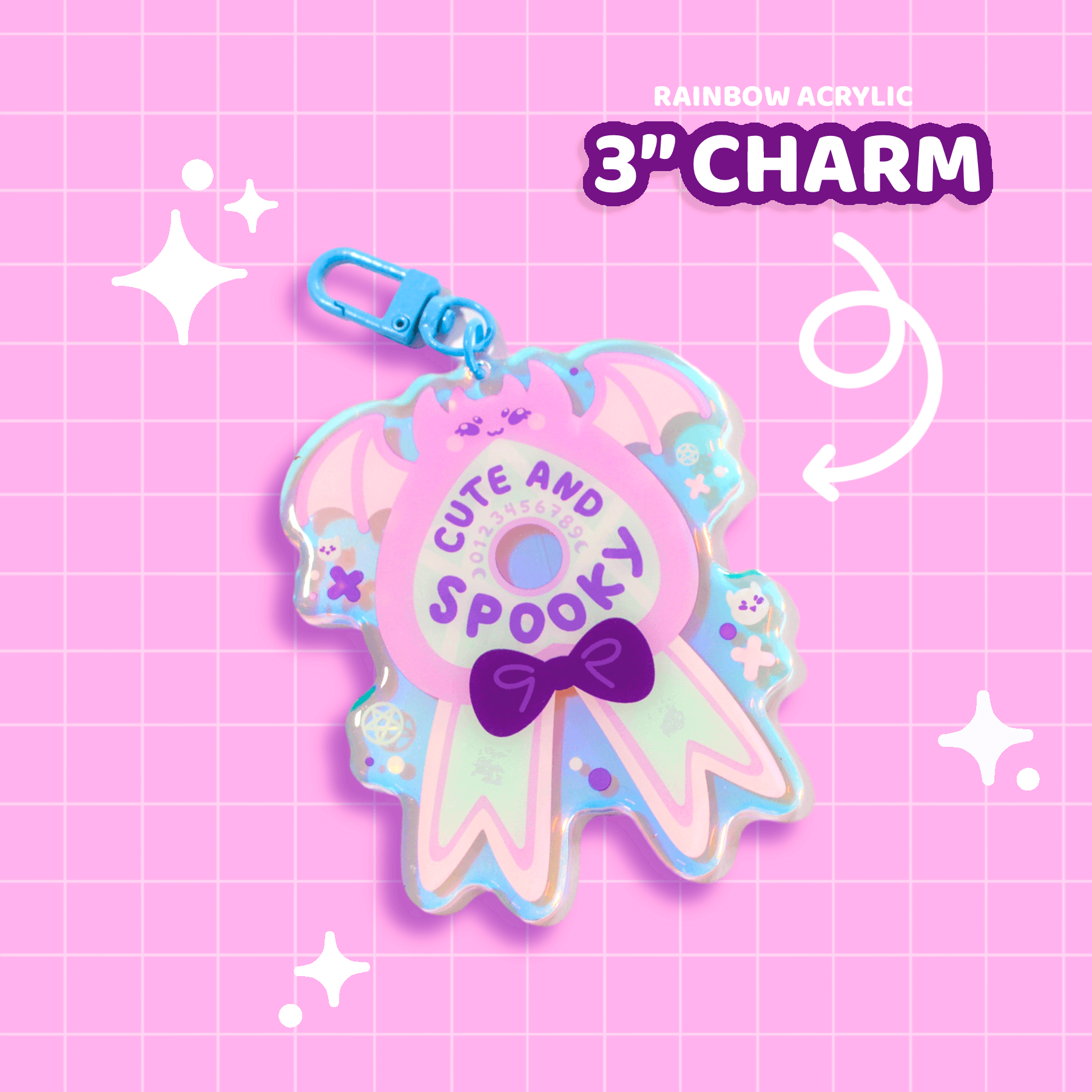 Cute&Spooky Ribbon Charm - Moshi Melon