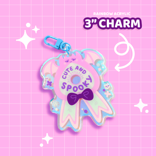 Cute&Spooky Ribbon Charm - Moshi Melon