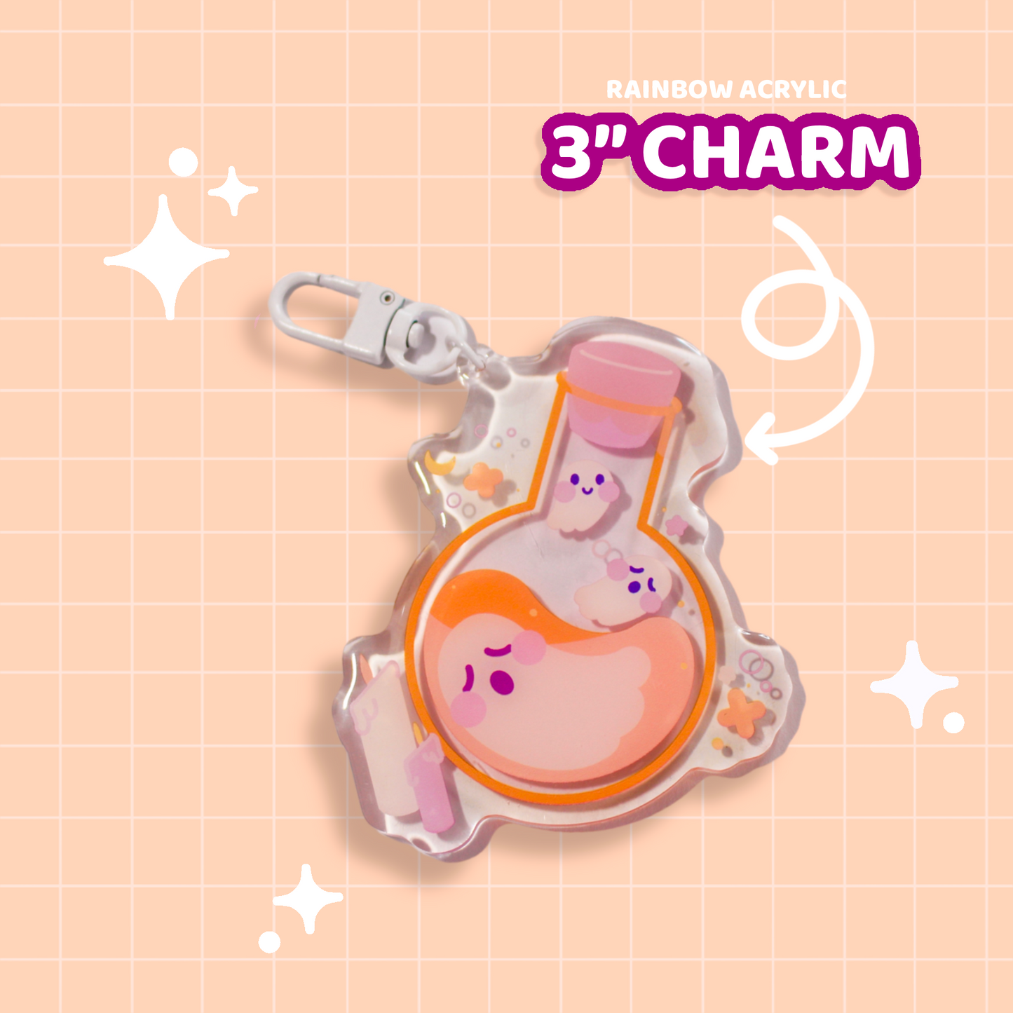 Ghost Bottle Charm