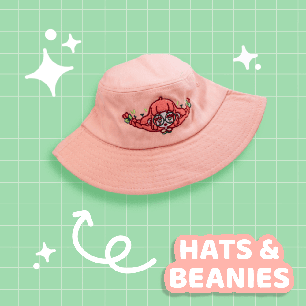 Peach Girl Bucket Hat - Moshi Melon