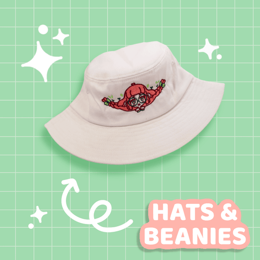 Peach Girl Bucket Hat - Moshi Melon