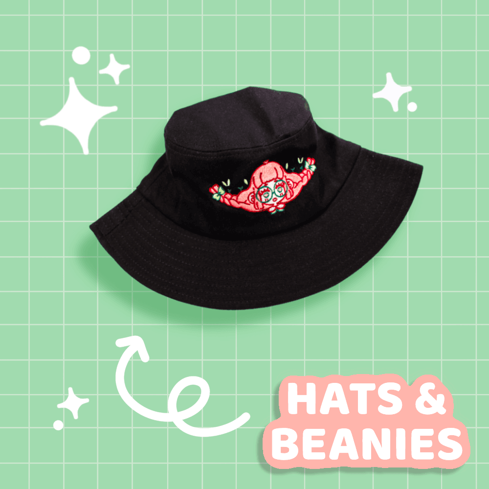 Peach Girl Bucket Hat - Moshi Melon