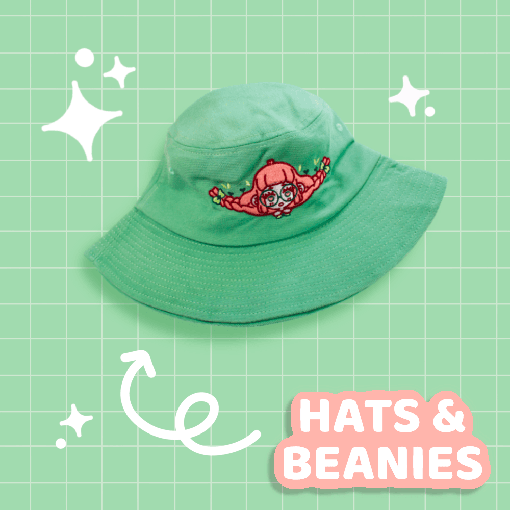 Peach Girl Bucket Hat - Moshi Melon