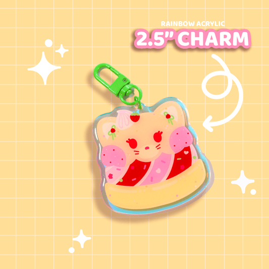 Strawberry Shortcat Charm - Moshi Melon