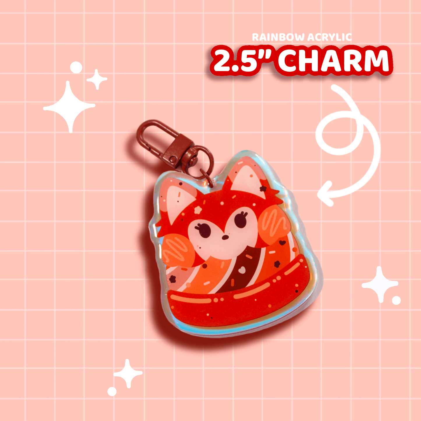 Pumpkin Spice Fox Charm - Moshi Melon