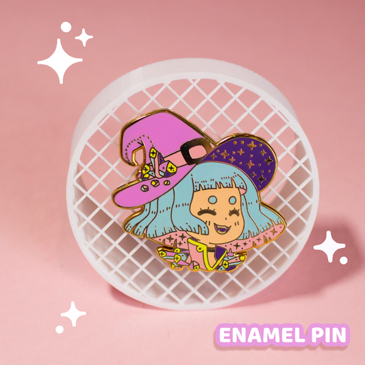 Pin de bruja de cristal