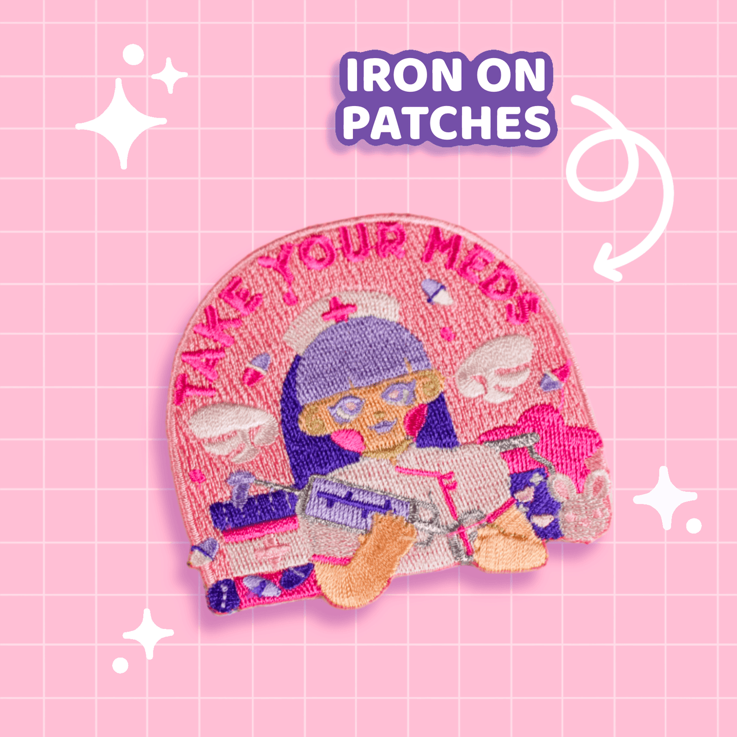 Take Your Meds Patch - Moshi Melon
