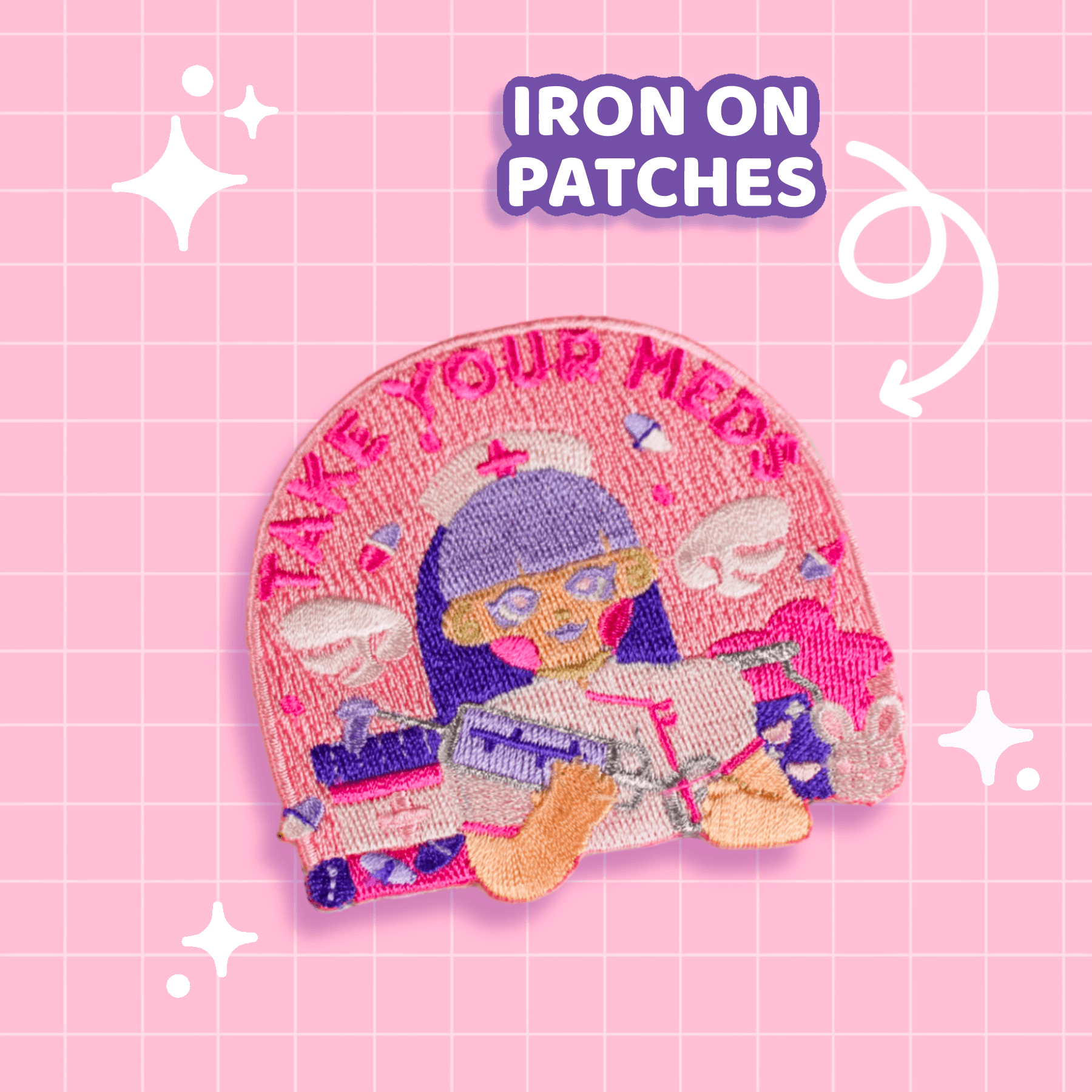 Take Your Meds Patch - Moshi Melon