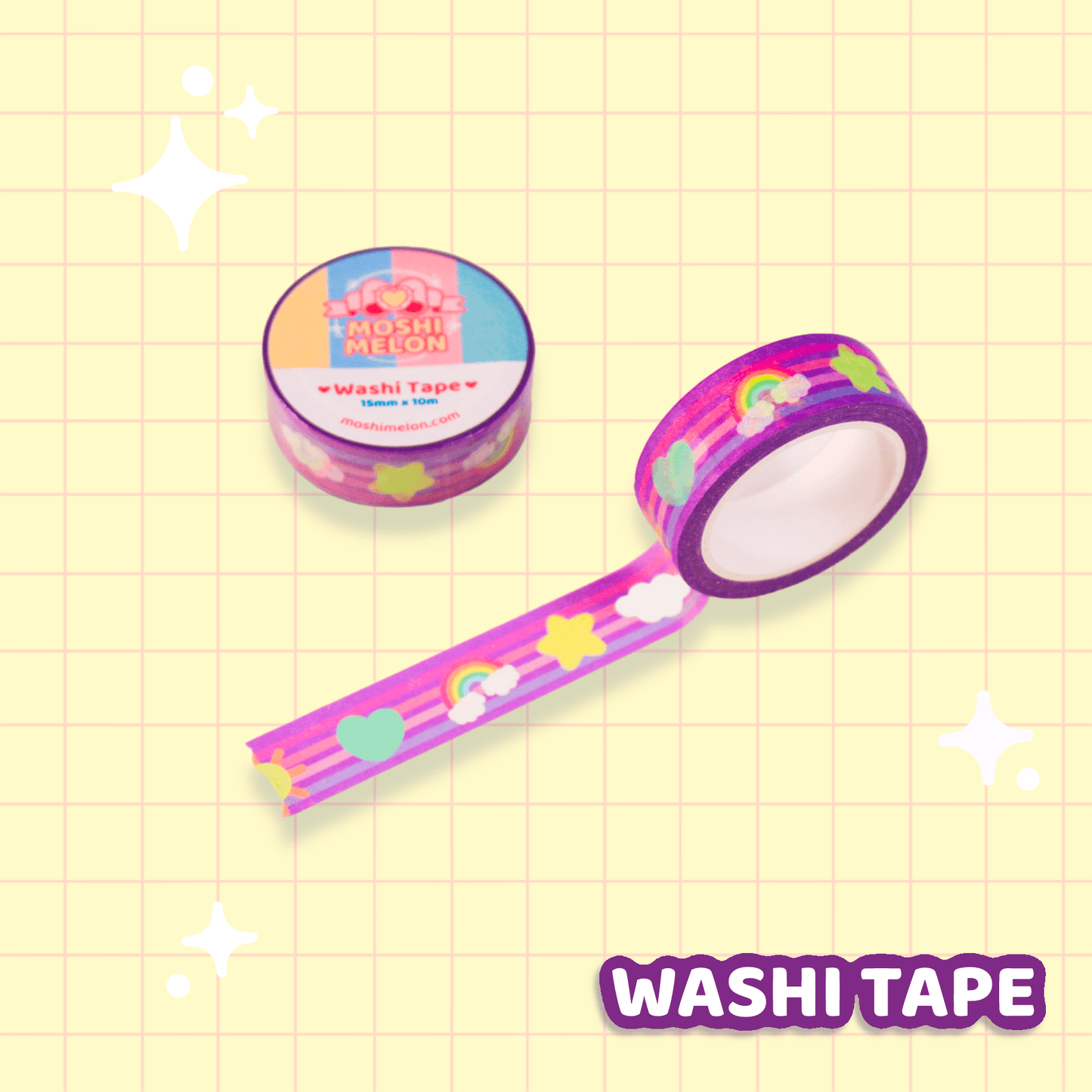Rainbows & Sunshine Washi Tape - Moshi Melon