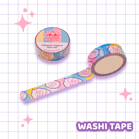 Speech Bubbles Washi Tape - Moshi Melon