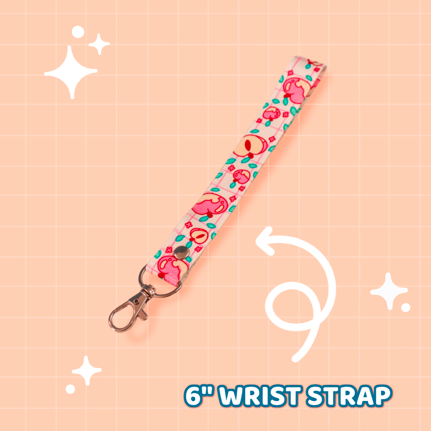 Peach Wrist Strap - Moshi Melon