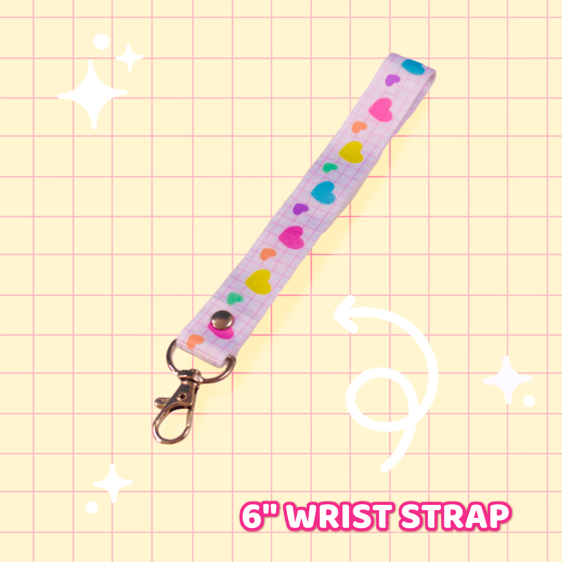 Heart Grid Wrist Strap - Moshi Melon