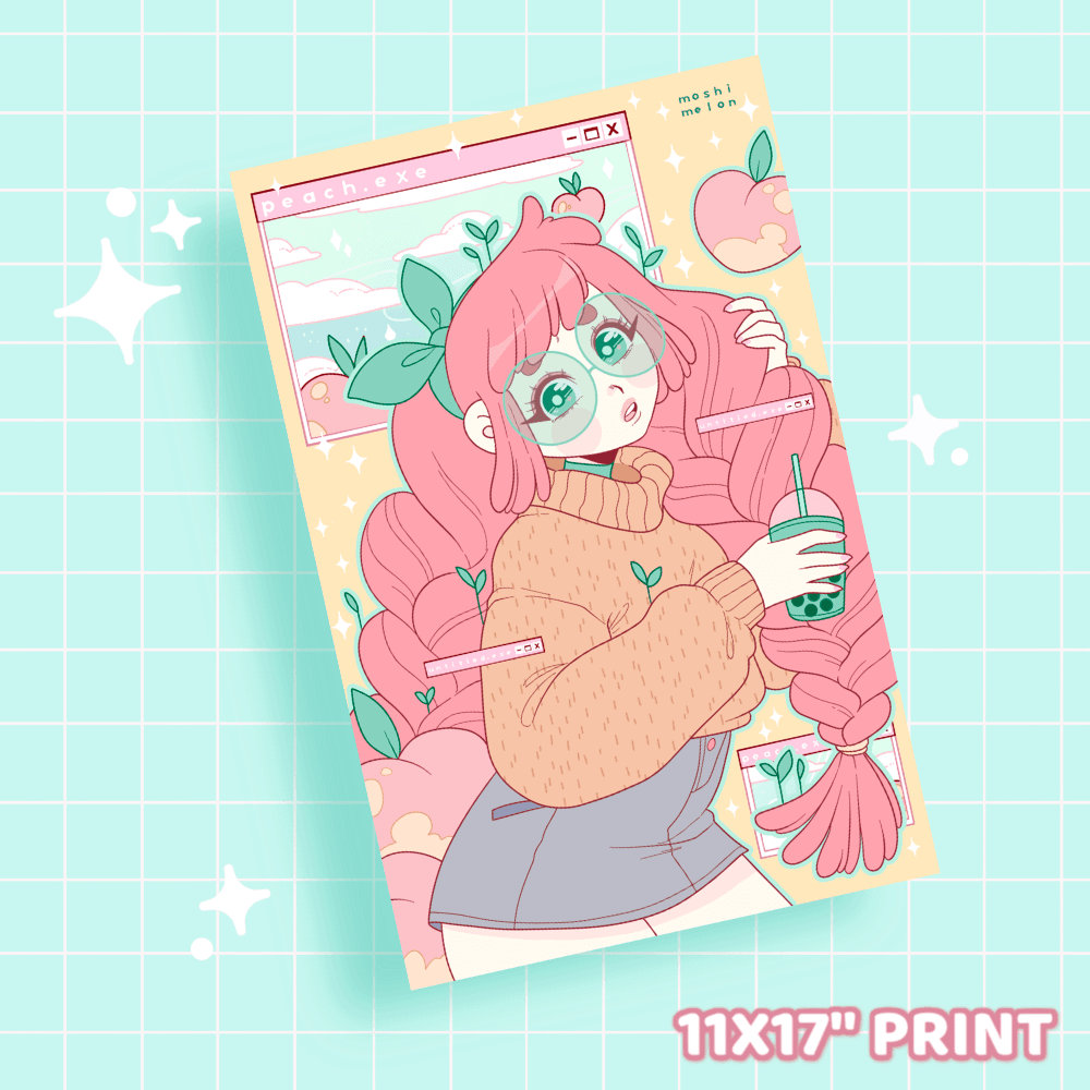 Peach Print - Moshi Melon