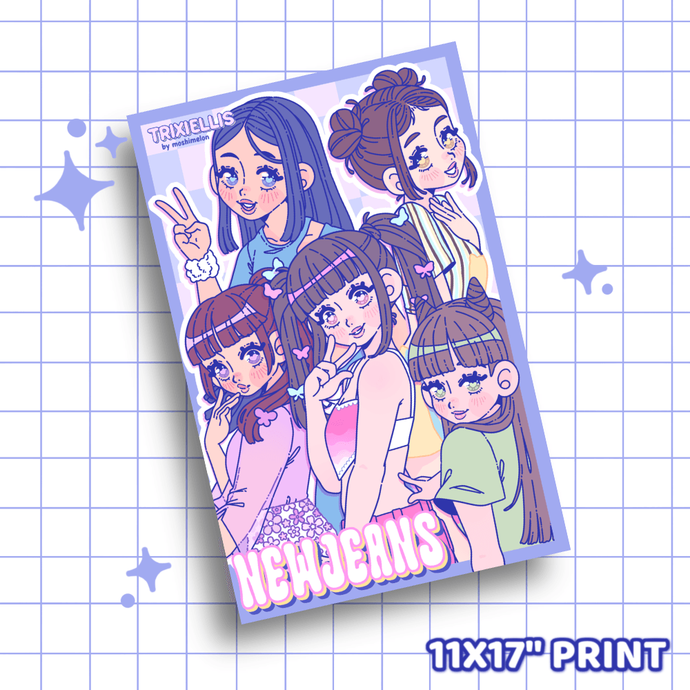 NewJeans Group Print - Moshi Melon