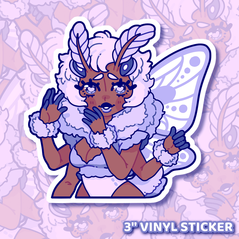 Fuzzwing Sticker - Moshi Melon