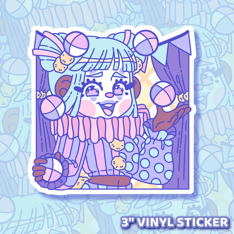 Harlequin Sticker - Moshi Melon