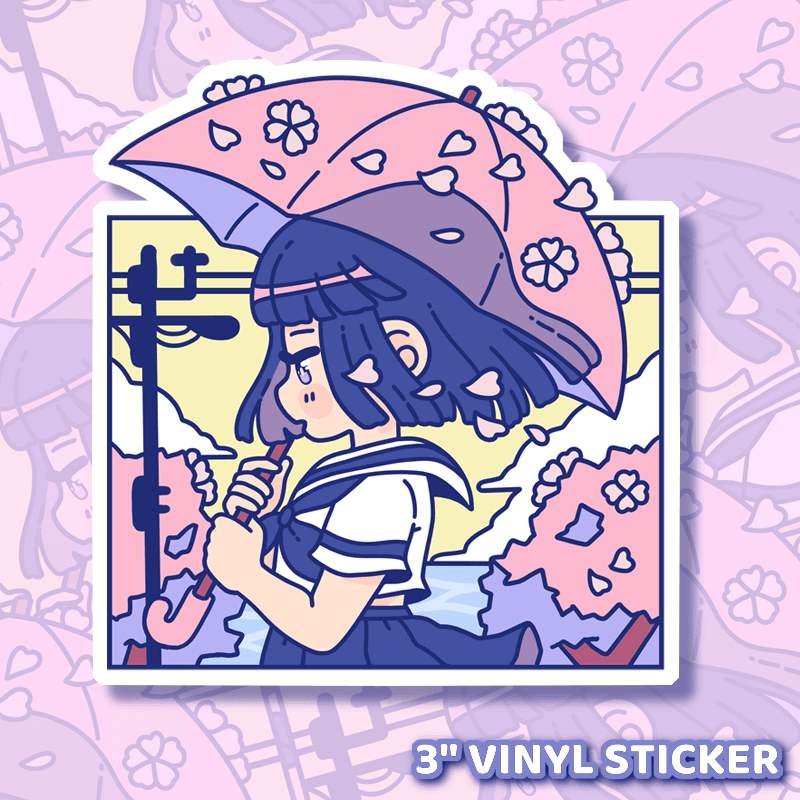 Sakura Sticker - Moshi Melon