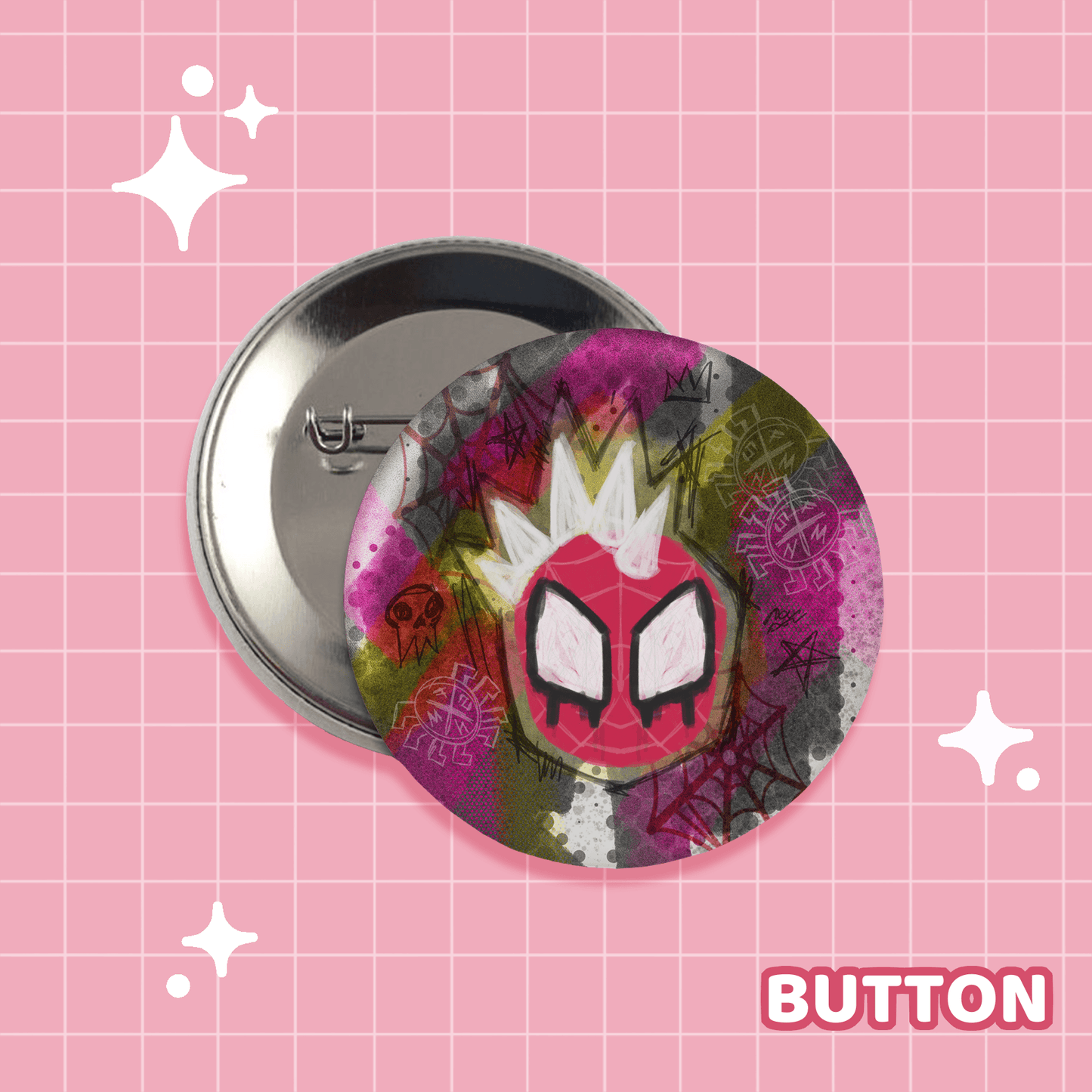 Spiderverse Hobie Button - Moshi Melon