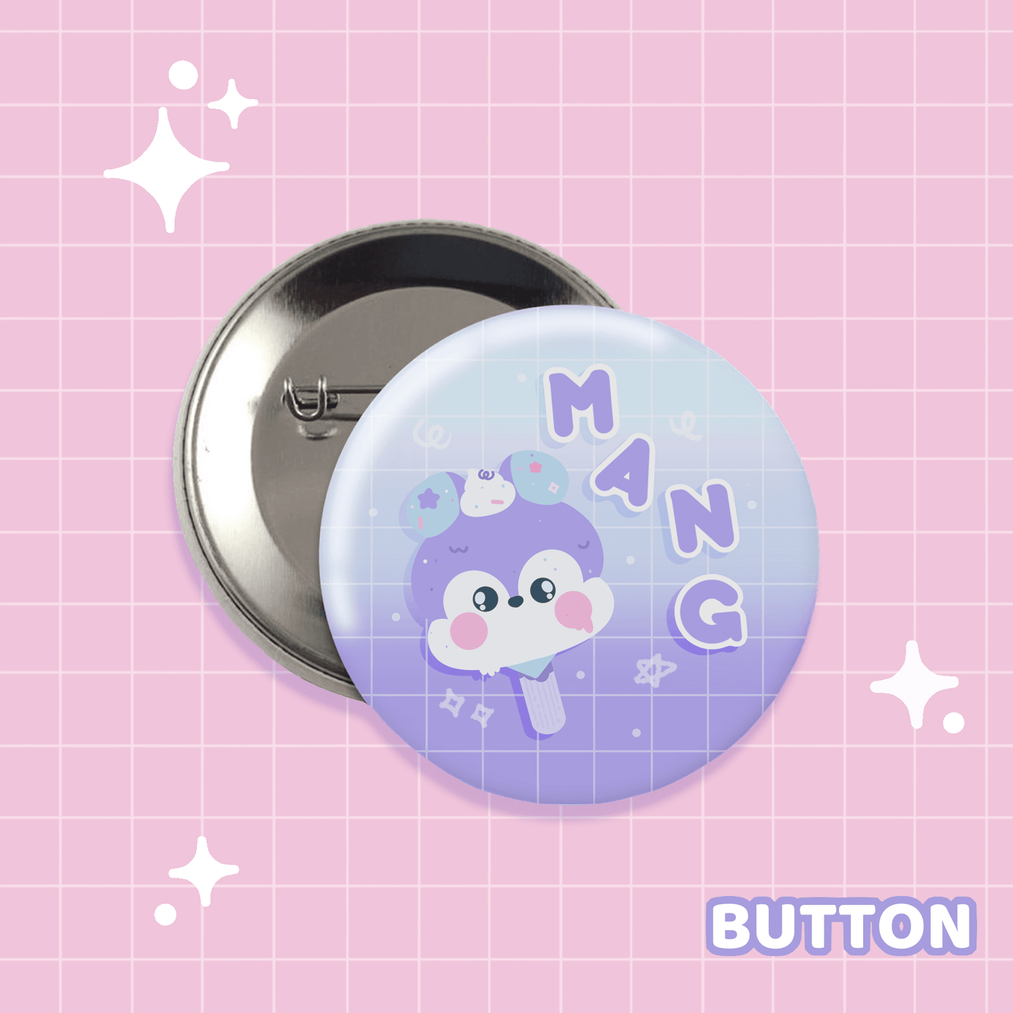 Unwrapped MangMelon Button - Moshi Melon