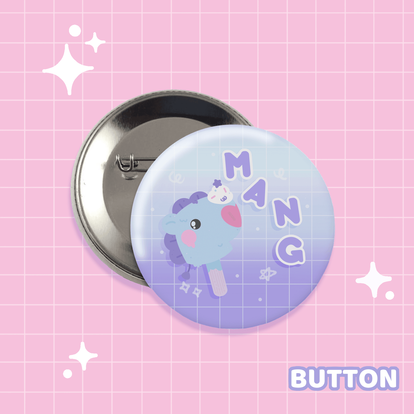 Wrapped MangMelon Button - Moshi Melon