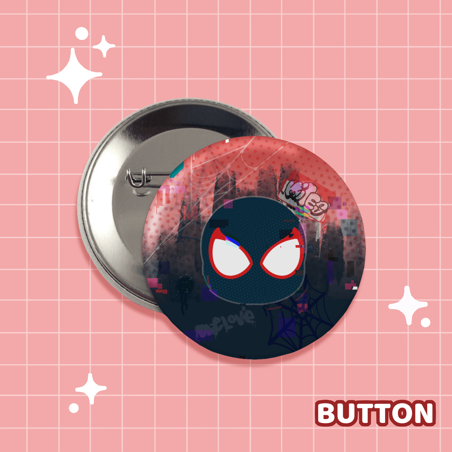 Spiderverse Miles Button - Moshi Melon