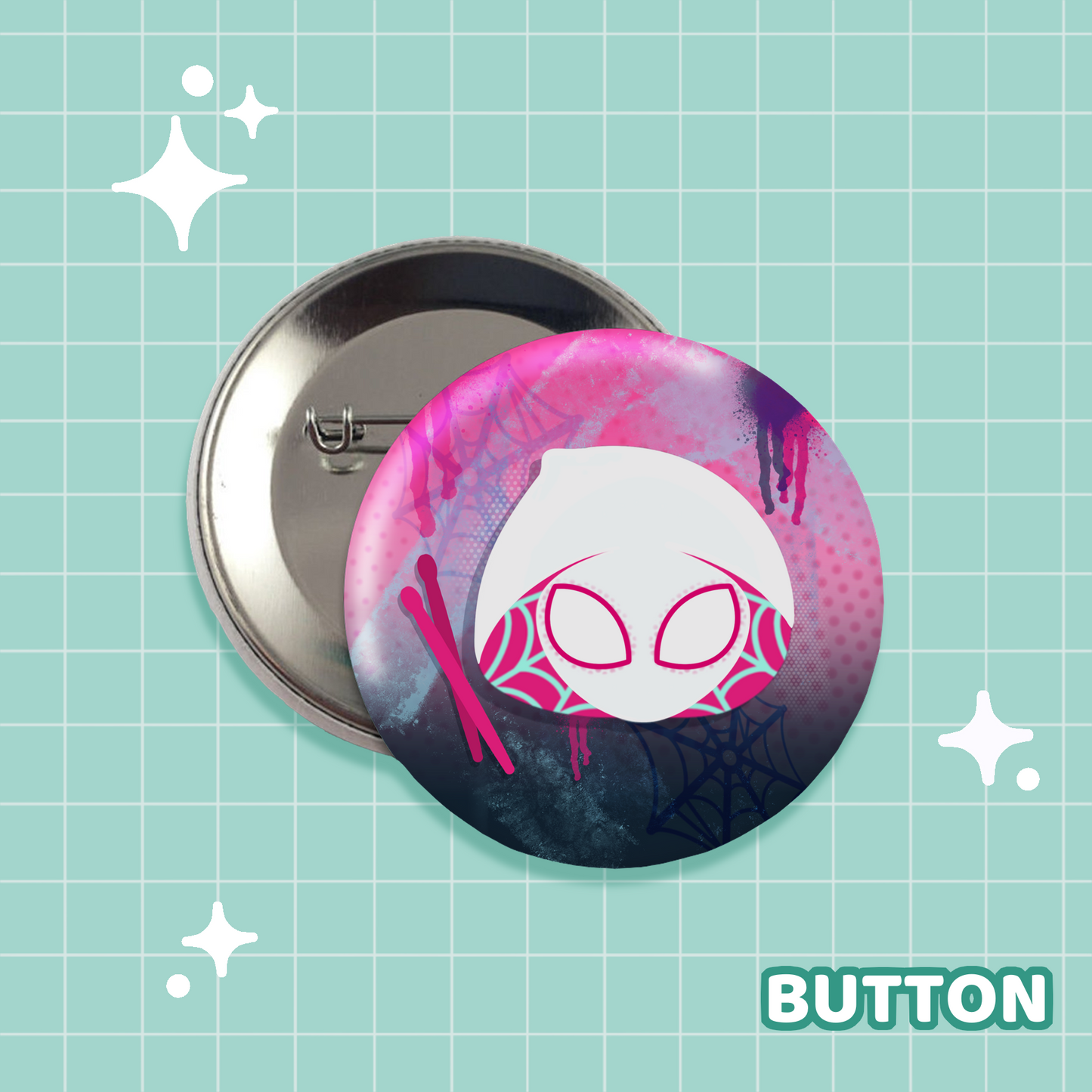 Spiderverse Gwen Button