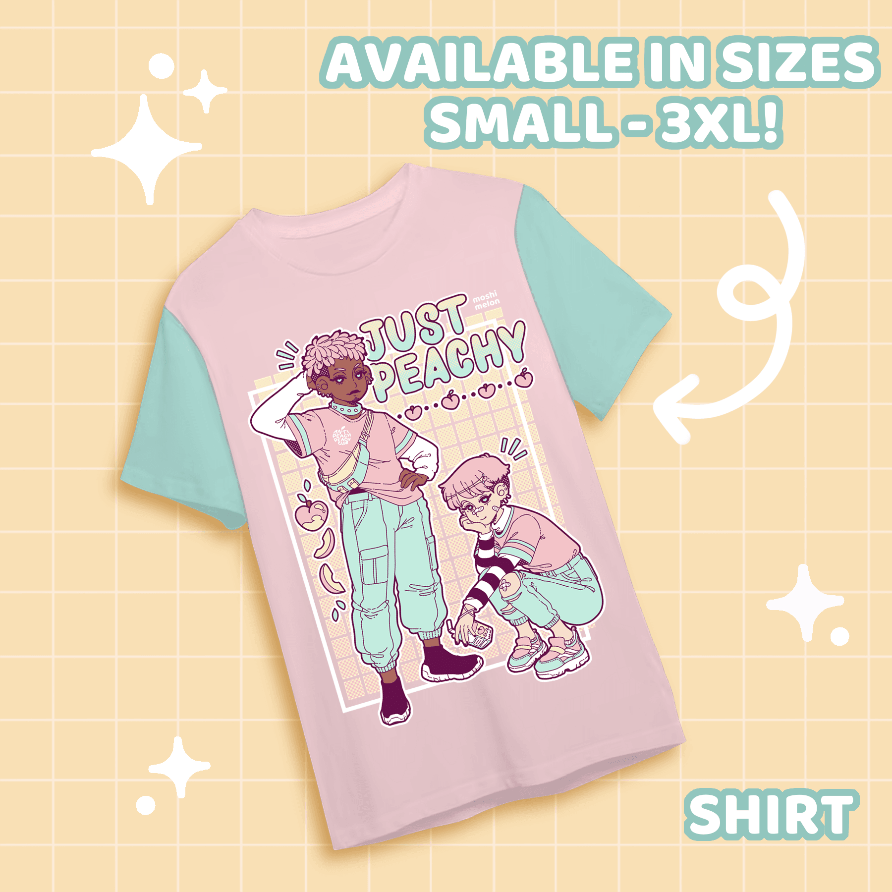 Peach Bois Shirt - Moshi Melon