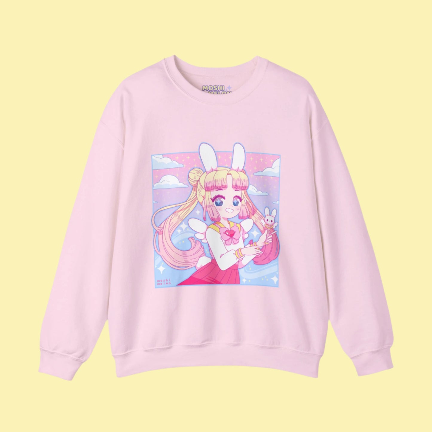 Kawaii Bunny Cadet Crewneck