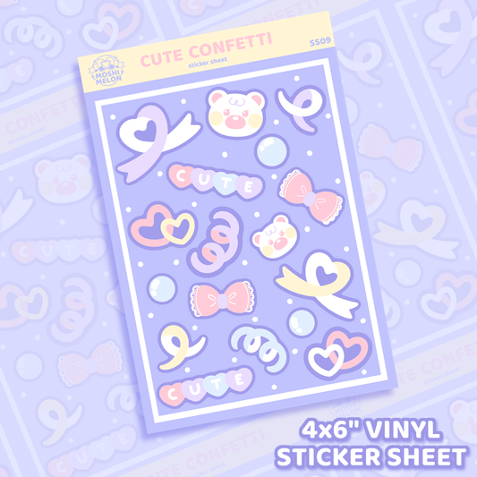 Cute Confetti Sticker Sheet