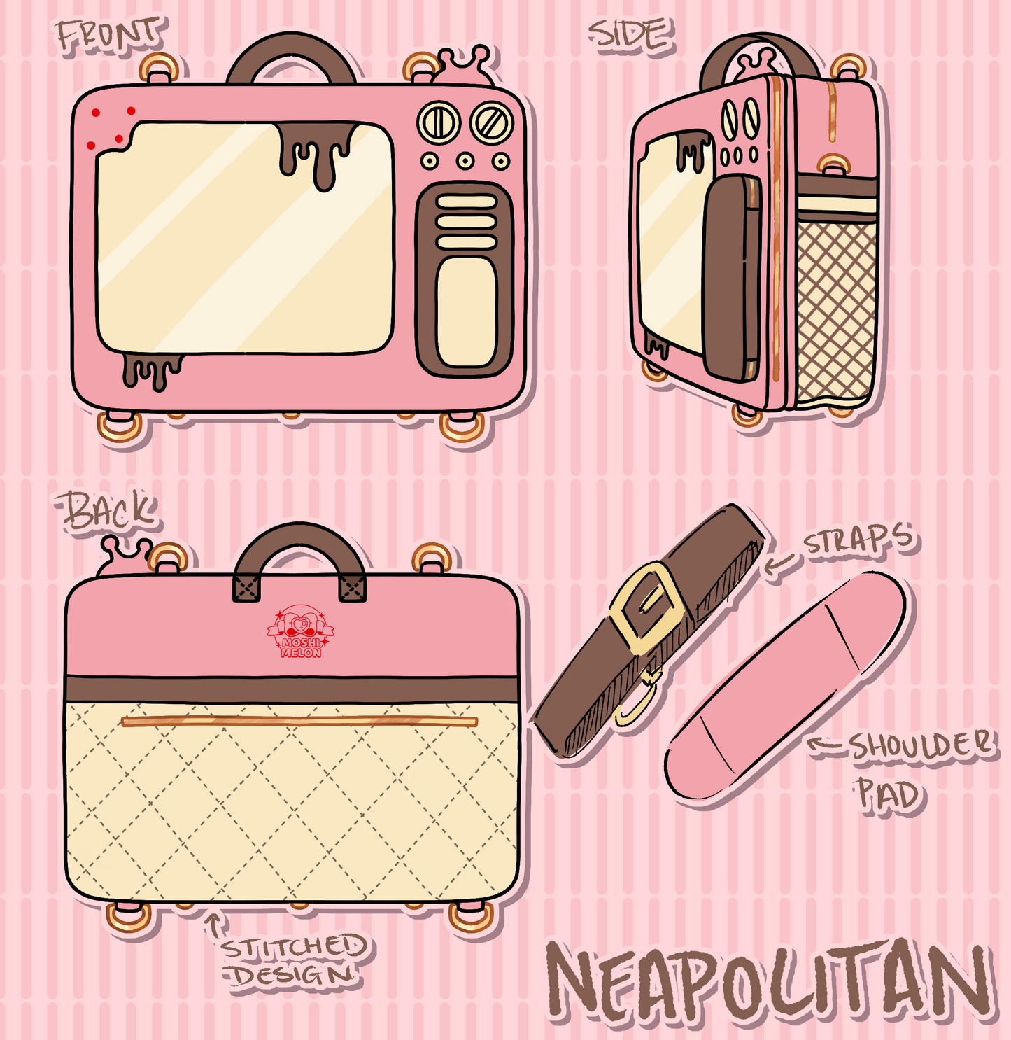 [PREORDER] Neapolitan TV Head Ita Bag 2.0