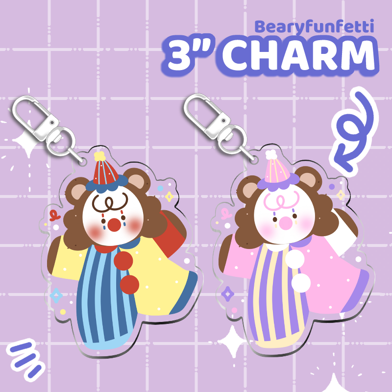 Bear Clown Charms