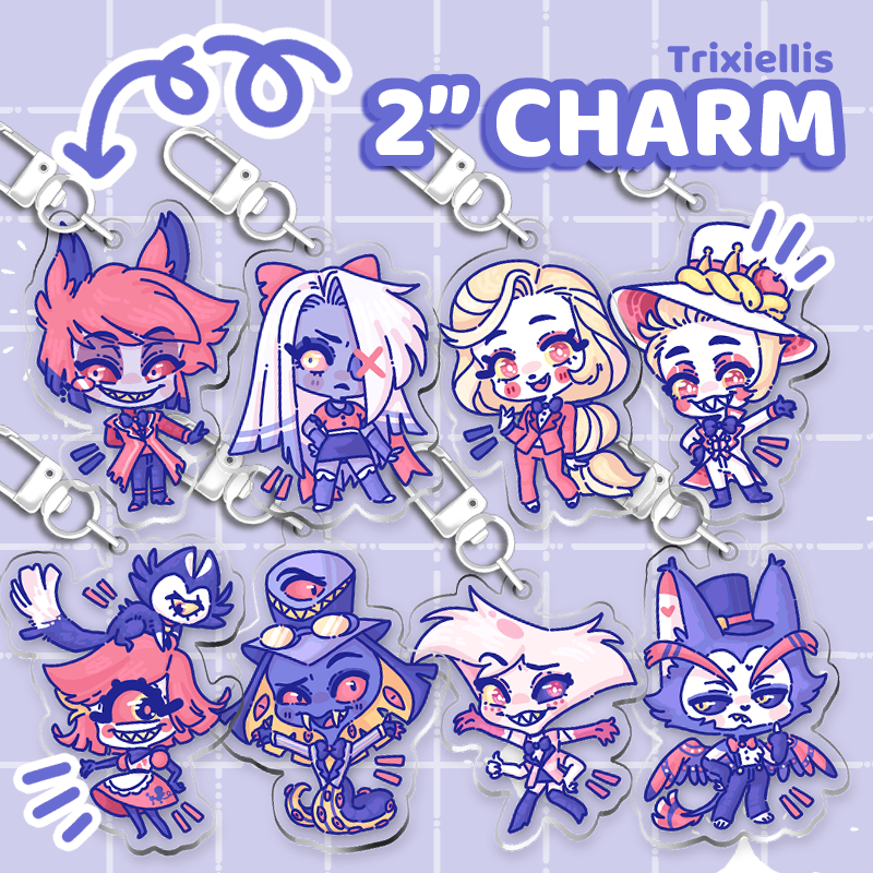 Hazbin Hotel Charm Set