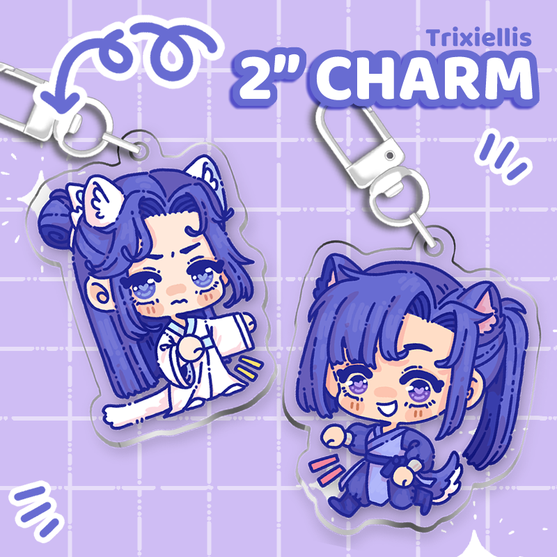 Dumb Husky Charm Set