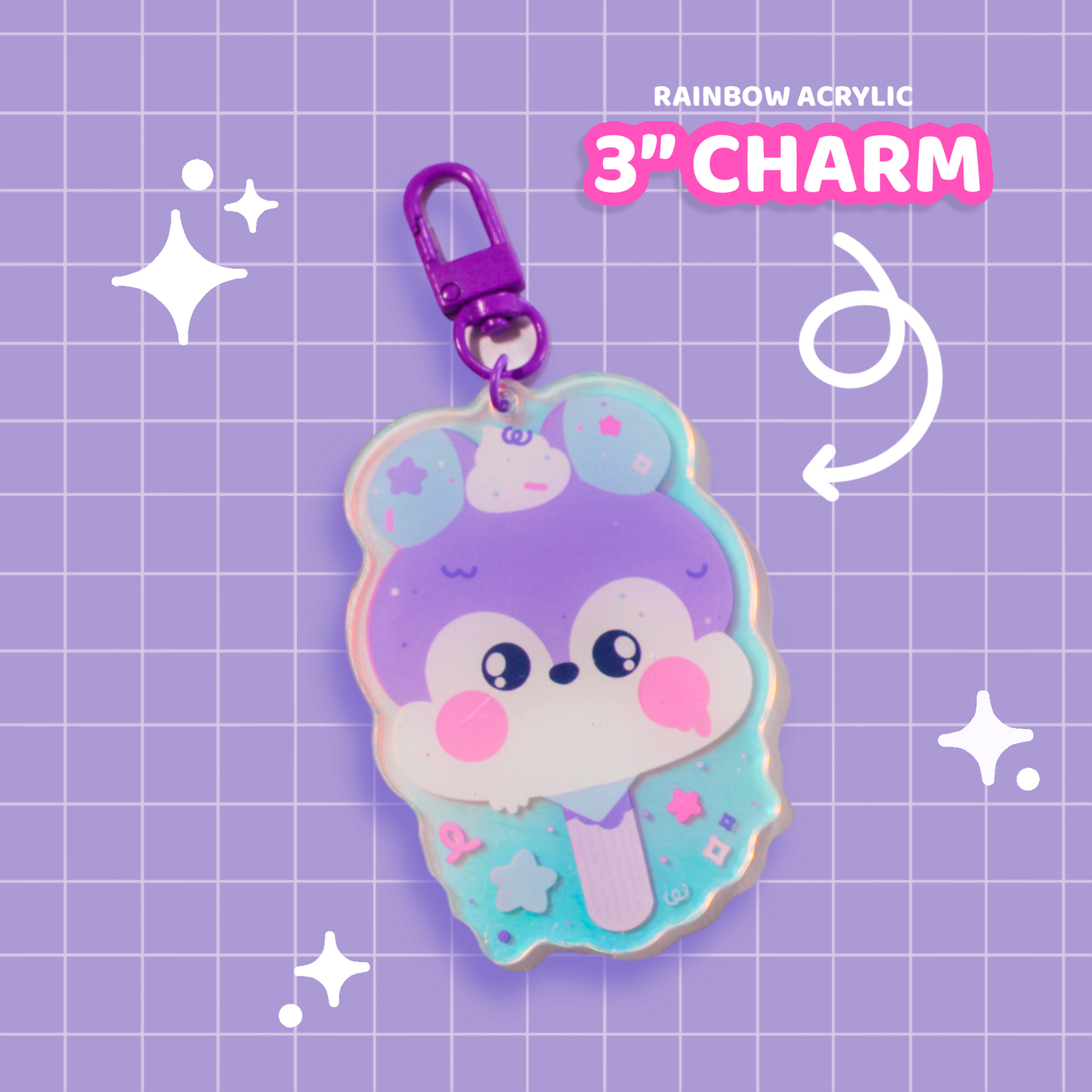 Unmasked Mang KPOPsicle Charm