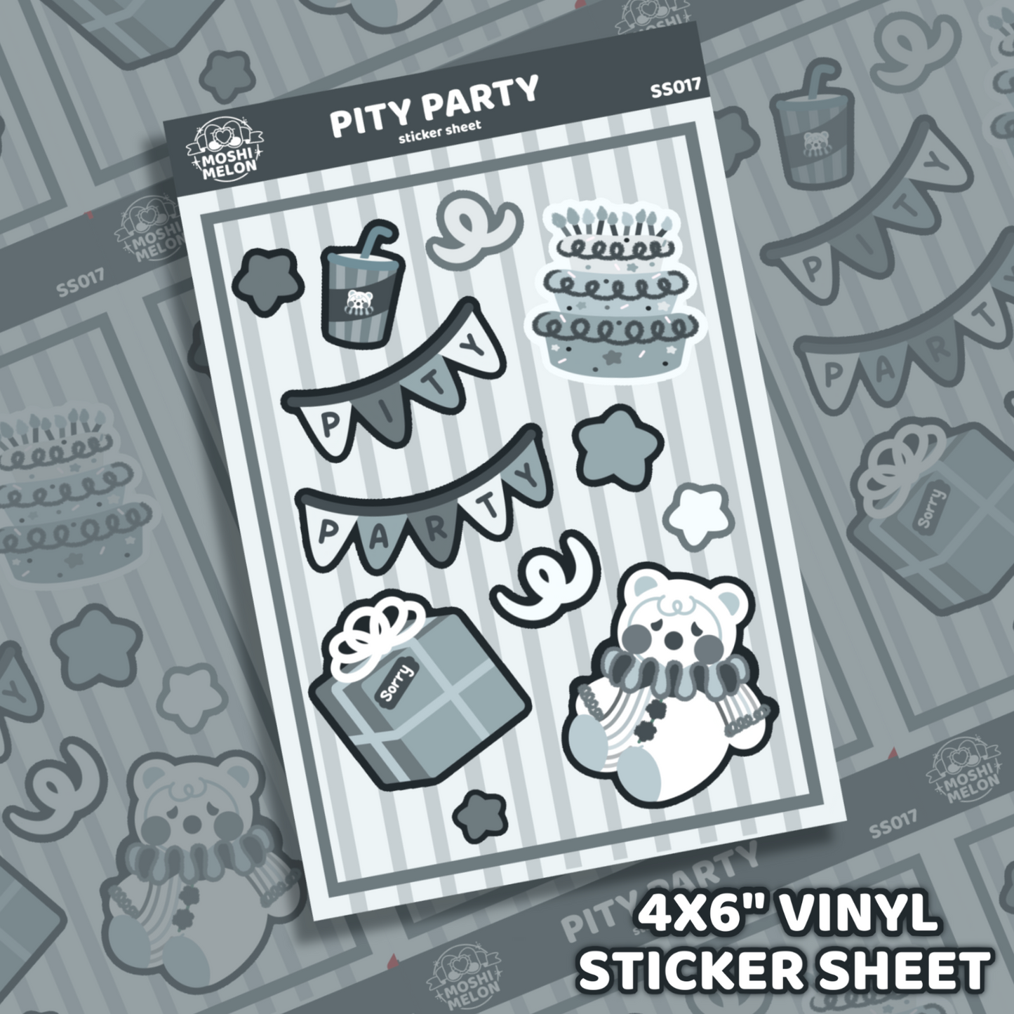 Pity Party Sticker Sheet