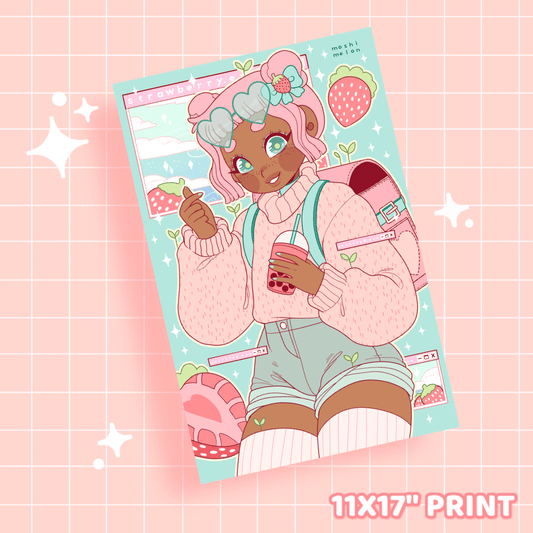 Strawberry Print - Moshi Melon
