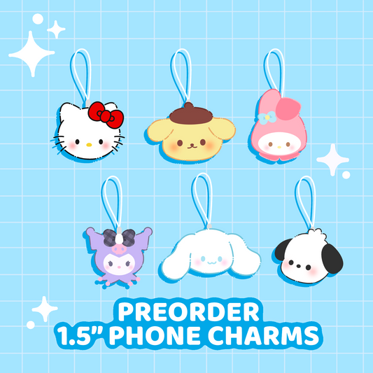 Kitty & Friends Phone Charm Set
