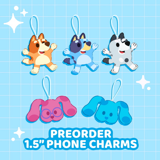 Nostalgic Puppies Phone Charm Set