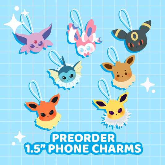 Eeveelutions Phone Charm Set