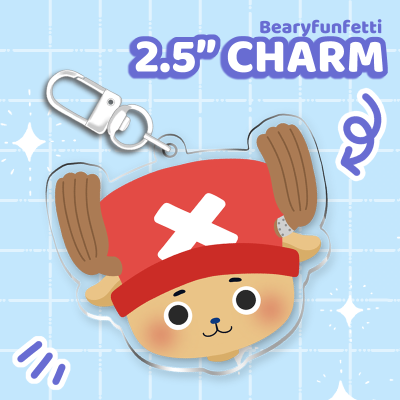 Straw Hats Charm Set