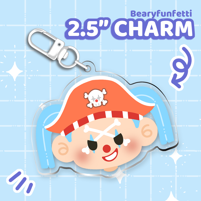 Straw Hats Charm Set