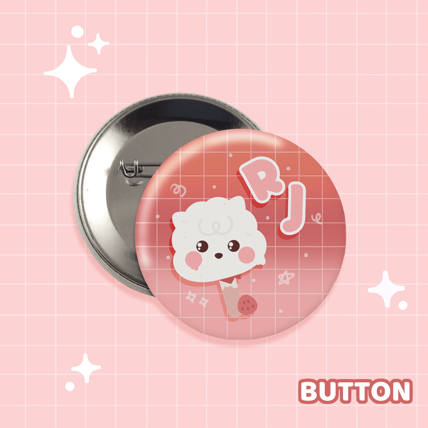 RJ Berry Button - Stylish and Cute Pinback Accessory – Moshi Melon