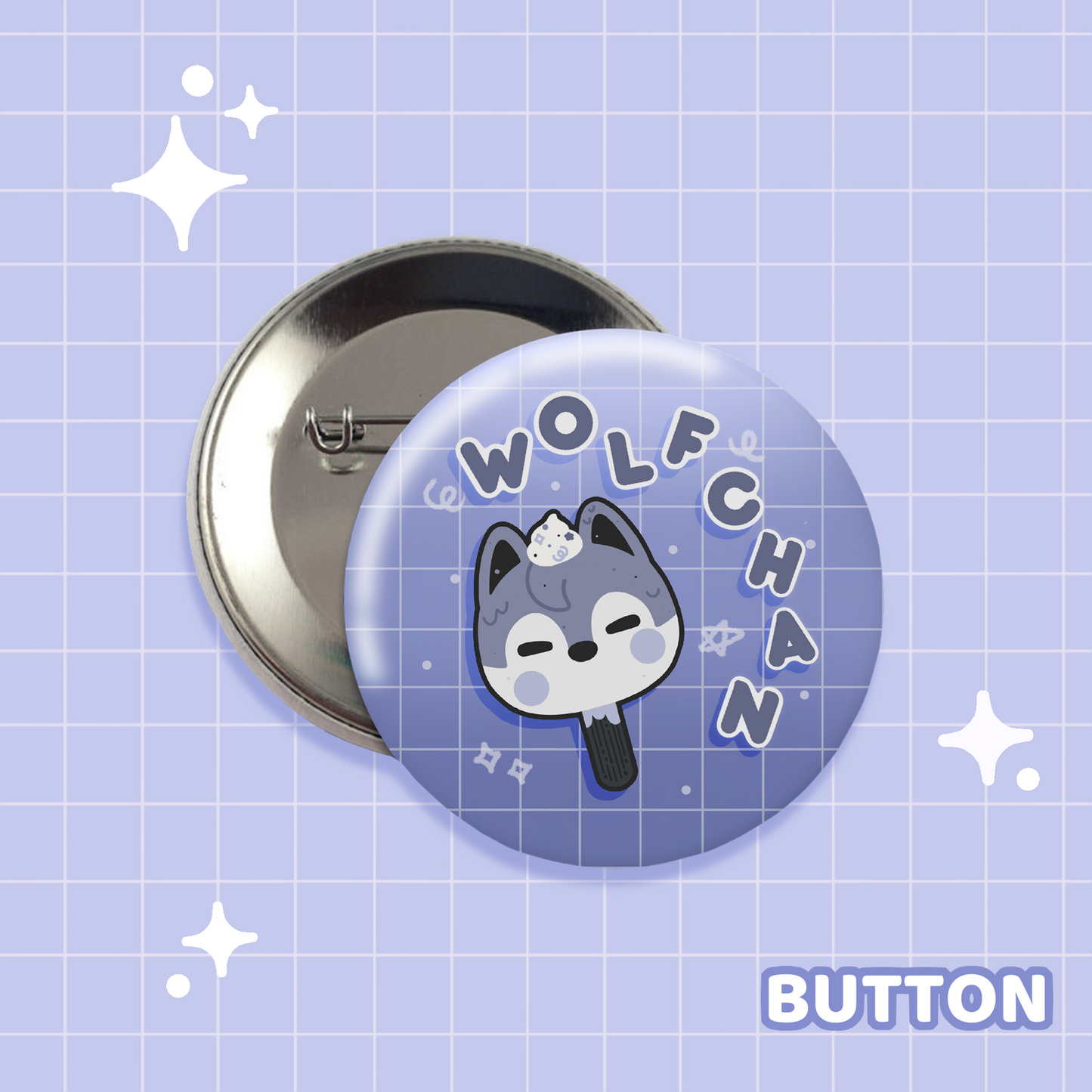 Frosted WolfChan Button