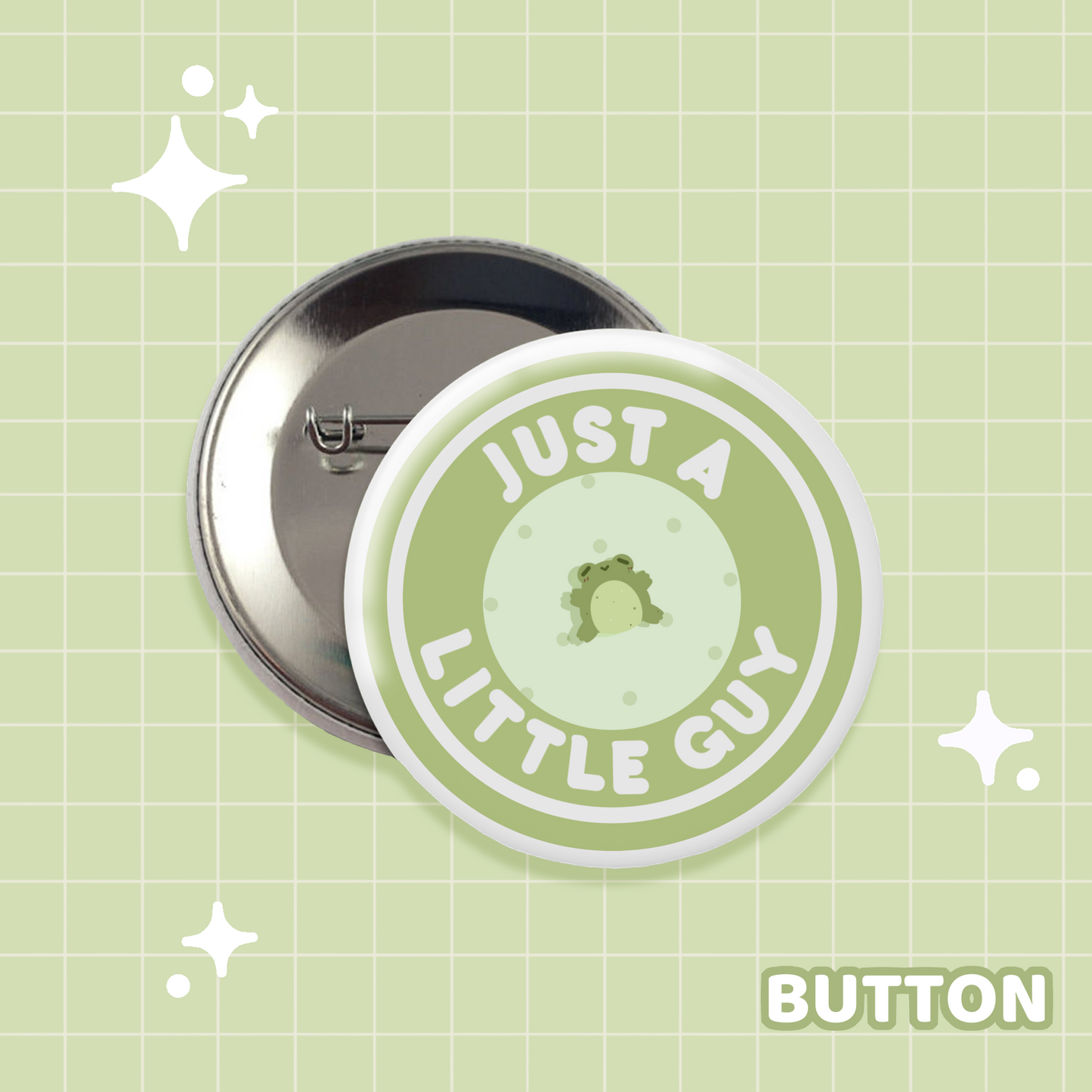 Little Guy (Frog) Button
